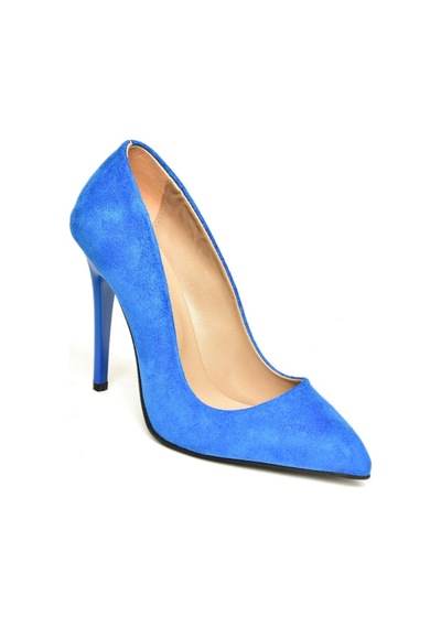 Fox Shoes Saks Mavi Kadın Topuklu Ayakkabı 8922151902 Saks Mavi