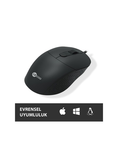 Ms102 Usb Kablolu 2400dpı 4 Tuşlu Mouse -sessiz Pc, Mac, Dizüstü Bilgisayar İçin, Windows, Linux Ve Mac İle Uyumlu Sağ Ve Sol Elle Kullanıma Uygun, 99gr Hafif Optik Mouse Siyah
