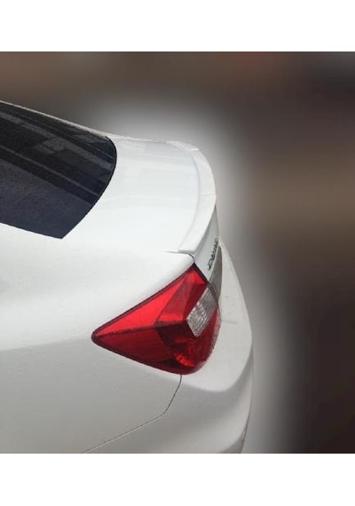 Honda Civic Uyumlu 2012-2016 Astarlı İnce Anatomik Spoiler