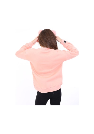 Toontoy Kız Çocuk Baskılı Sweatshirt Somon