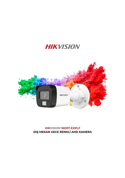 Ds-2ce16d0t-exlpf 2mp Gece Renkli Kamera 2.8mm Turbo Hd Güvenlik Kamerası