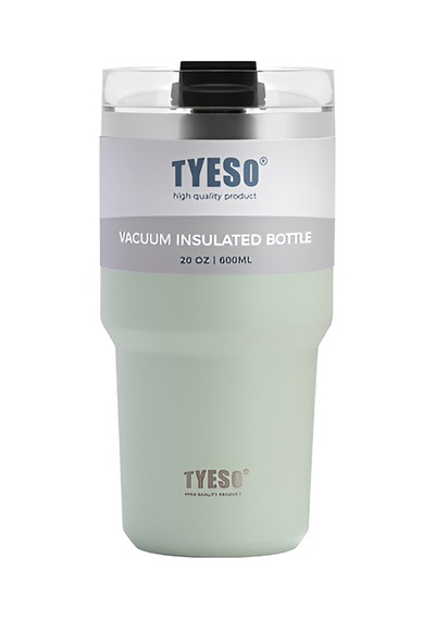 Tyeso Tripletask Termos Vakumlu Yıkanabilir Silikon Pipetli 600ml Renkli