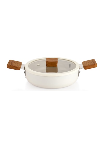 Schafer Ceramoni Seramik Kapaklı Sahan 20 Cm-krem