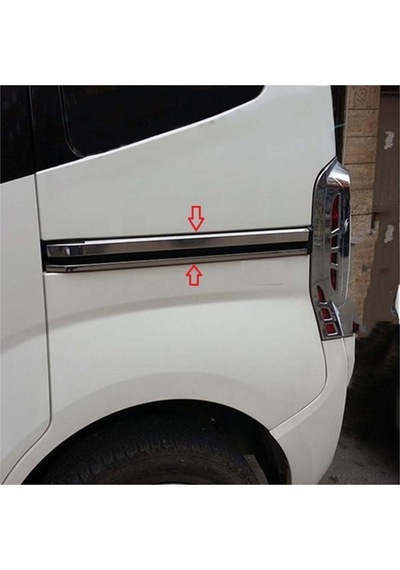 M-best Oto Fiat Fiorino 2008 Ve Üzeri Sürgülü Kapı Çıtası 4 Prç Krom