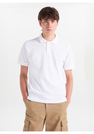 Dockers Kırık Beyaz Erkek %100 Pamuk Regular Fit Polo T-shirt D261002