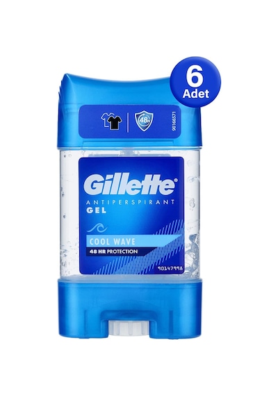Gillette Cool Wave Erkek Jel Stick Deodorant 6 x 70 ML