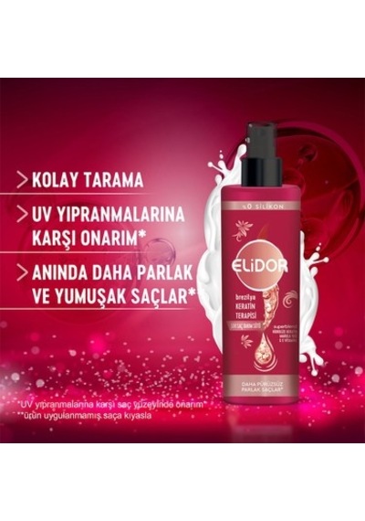 200 Ml Brezilya Keratin Terapisi İçeren Sıvı Saç Bakım Sütü