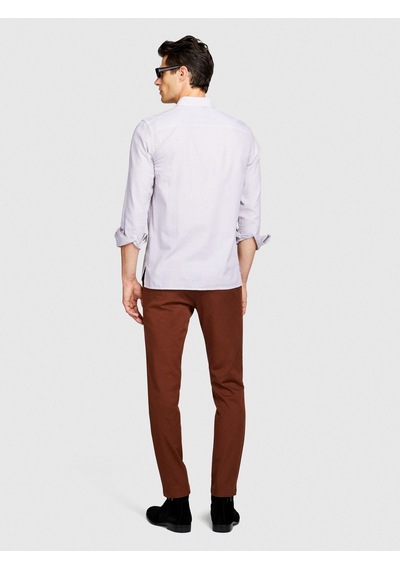 Sisley Slim Fit Esnek Chino Pantolon Erkek Kahverengi Pantolon - 323a4aıhsf021