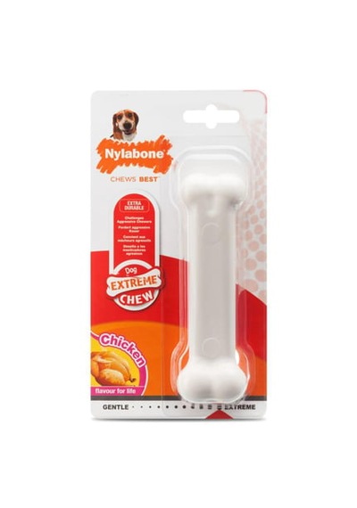 Nylabone Tavuk Aromalı Kauçuk Sert Köpek Oyuncağı Xs
