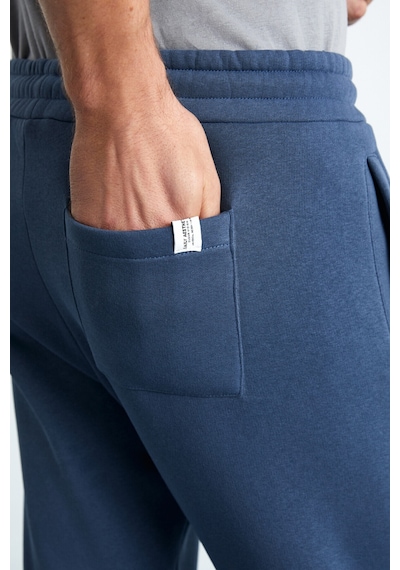 HAKONE  Erkek Basic Yumuşacık Regular Fit Lastikli Paça Organik Pamuklu İndigo Eşofman Altı