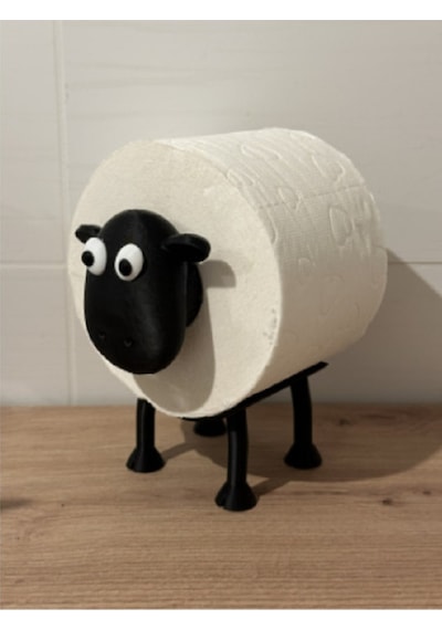 "tp Sheepy" Dekoratif Koyun Tuvalet Kağıdı Tutucusu Çok Renkli