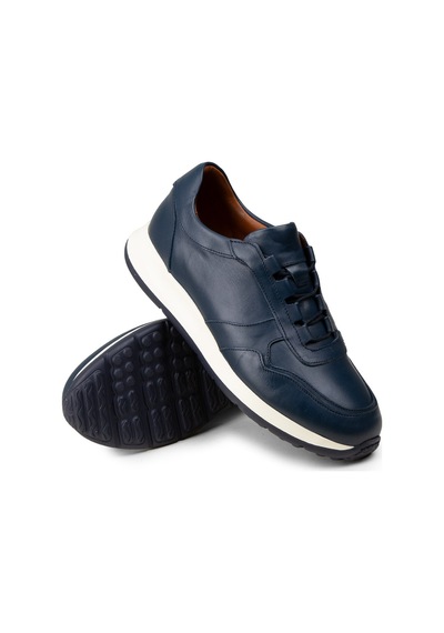 Deery Erkek Hakiki Deri Lacivert Sneaker Ayakkabı - E8210mlcve01 Lacivert
