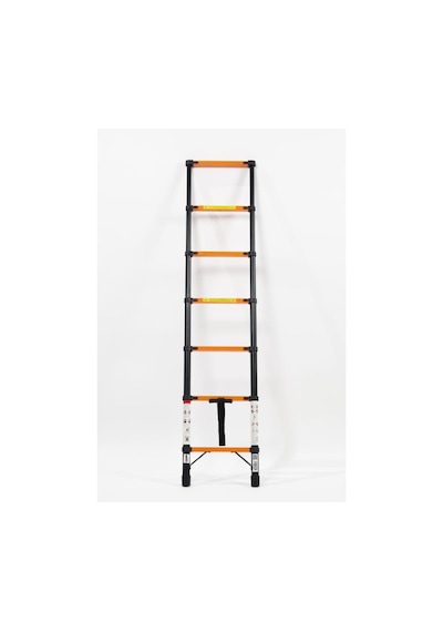 Cardilife 2 Metre Teleskopik Çelik Merdiven 200 Cm'ye Kadar