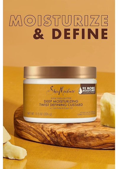 Shea Moisture Raw Shea Butter Nemlendirici Bukle Belirginleştirici Durulanmayan Saç Kremi 326gr