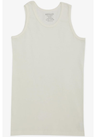 Breeze Erkek Çocuk Atlet 1-13 Yaş, Krem-krem Krem