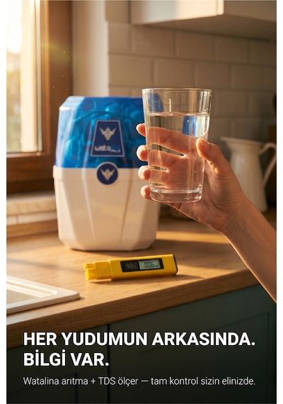 Tds Metre Su Kalitesi Ve Saflık Ölçüm Cihazı Pil Ile Birlikte