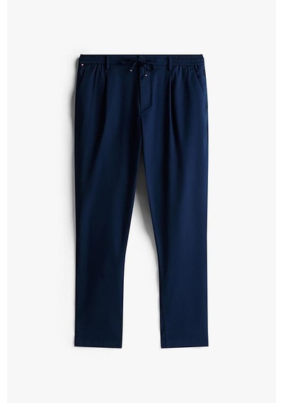 Tommy Hilfiger Erkek Tapered Fit Bilek Boy Teknik Kumaş Pantolon - Lacivert Desert Sky