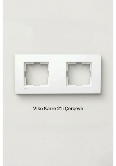 Viko Karre 2'li Çerçeve Beyaz 90960201