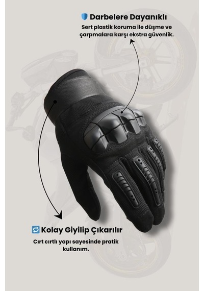 Armoris Özel Üretim Sürüş Ekipmanı Pratik İki Teker Single Sword Tam Parmak Çok Renkli