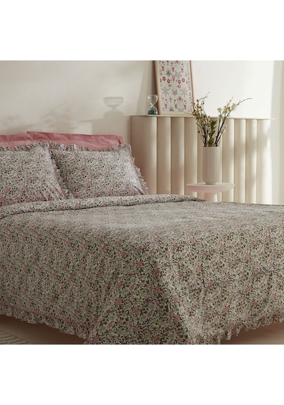 Karaca Home Minay 52 Tel %100 Pamuk Çift Kişilik Nevresim Takımı Pembe Pembe