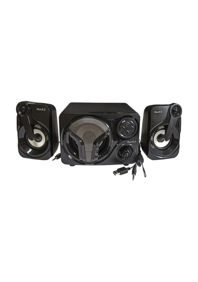 2+1 Bluetooth Lu Hoparlör Ses Sistemi Fm Radyo Sd Usb Led Işıklı