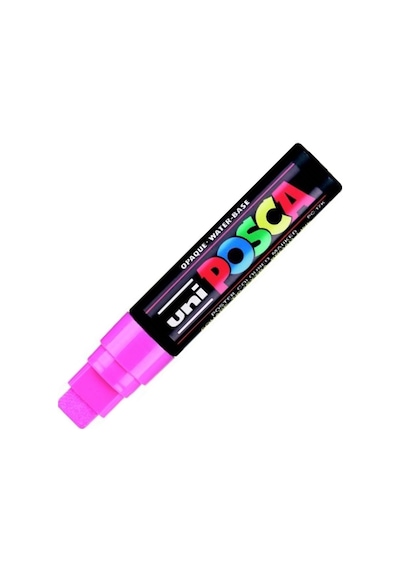 Uni-ball Posca 15.0 Su Bazli Poster Markörü Pembe Pc-17k Çok Renkli