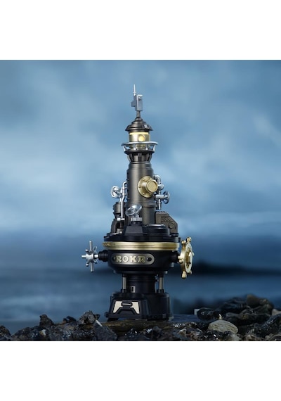 Rokr Cgm01 Navi Lighthouse Dıy Mechanical 3d Puzzle Maket Model Seti 3d Model Kit Detaylı Dekoratif Hobi Seti Hareketli Ve Işıklı