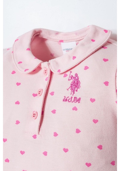 U.s. Polo Assn. Kız Bebek Pembe Şort Takım 5274-50154 Pembe