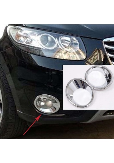 Hyundai Santa Fe 2006 2009 Sis Lambası Kaplama Krom