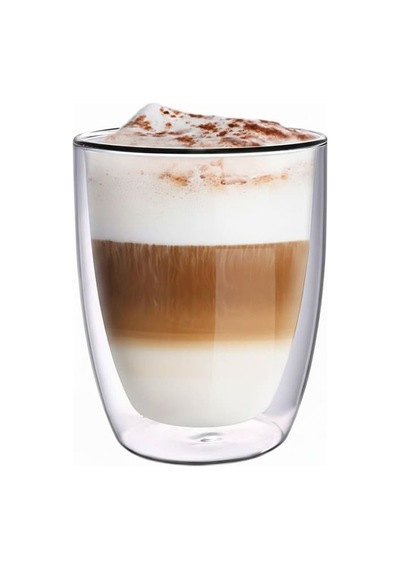 Leggno Vetro Çift Cidarlı Latte Bardağı 2li 300 Ml Le-vtr7000dlglt30 Leggno Çok Renkli
