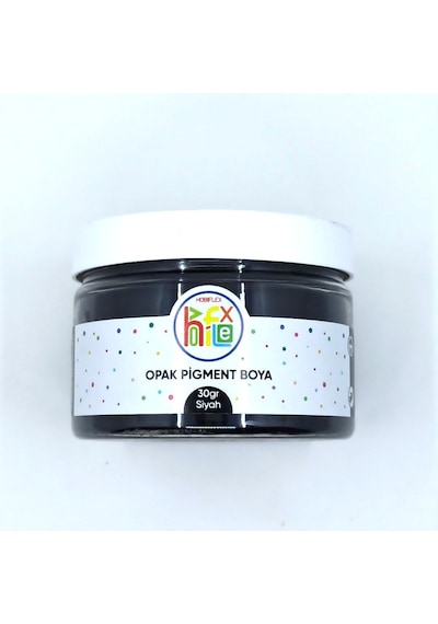 Epoksi Reçine Pigment Opak Toz Boya Siyah Renk 30 G