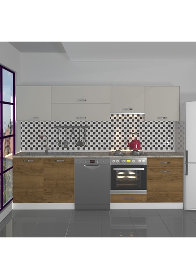 Decoraktiv Elite 280y Ankastre Fırın Modüllü Mdf Hazır Mutfak Dolabı - Tezgah Dahil - Pera - Kumtaşı Çok Renkli Decoraktiv Elite 280y Ankastre Fırın Modüllü Mdf Hazır Mutfak Dolabı - Tezgah Dahil - Pera - Kumtaşı Çok Renkli