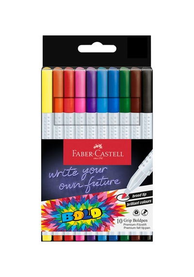 Faber-castell Keçeli Kalem Grip Boldpen 2.5mm 10x 5010155317000