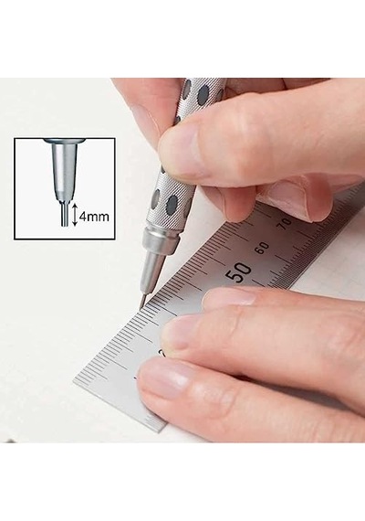 0.7 Mm - Metal Gövde, Gizli Uç, Teknik Çizim Ve Yazı İçin Versatil -