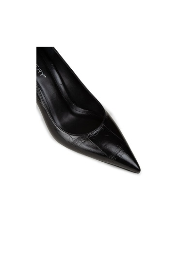 Deery Kadın Siyah Krokodil Desenli Orta Topuk Stiletto - V4030zsyhm01 siyah