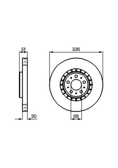 Volvo Xc90 2.4 D5 2003-2006 Bosch Ön Disk 336mm 2 Adet