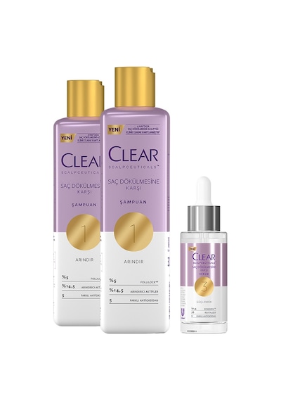 Clear Scalpceuticals Şampuan 2 x 300 ML + Serum 45 ML