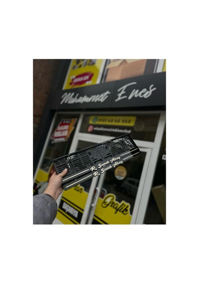 Çizgili Sarkık El Yazı Model Altın Plakalık - 666014362