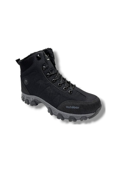 Jagulep 4057-26 Anatomik İçi Kürklü Outdoor Erkek Bot Siyah Füme Siyah