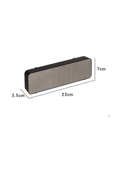 Nem Ölçer Dereceli Led Duvar Ve Masa Alarm Saati Kırmızı 120x60