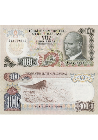 Bank 6. Emisyon 100 Lira J43 Çilaltı.