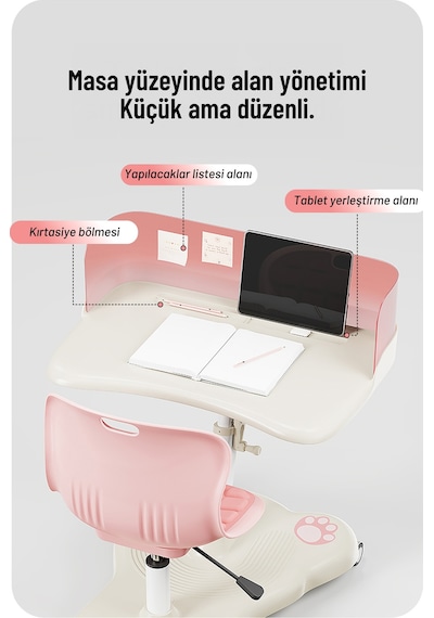 Sfyzone Plus Mobil Çalışma Masası Pembe Pembe