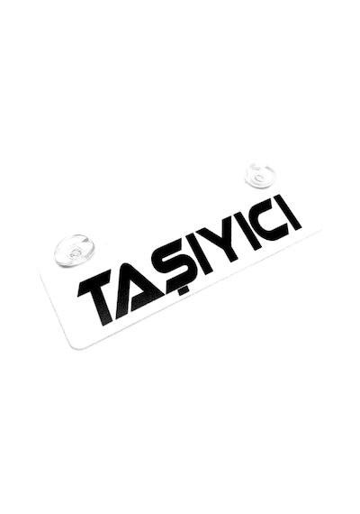 Taşıyıcı Yazılı Sök Tak Dekor Plaka