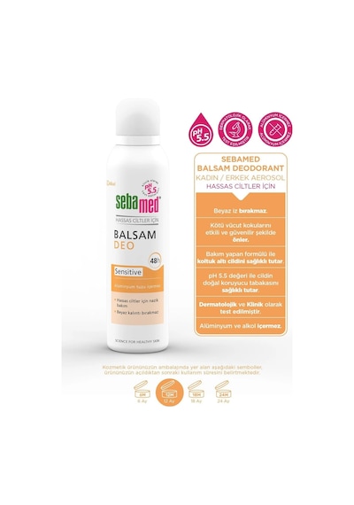 Sebamed Deodorant Aerosol 150 Ml Balsam - Sensitive/hassas 36979305