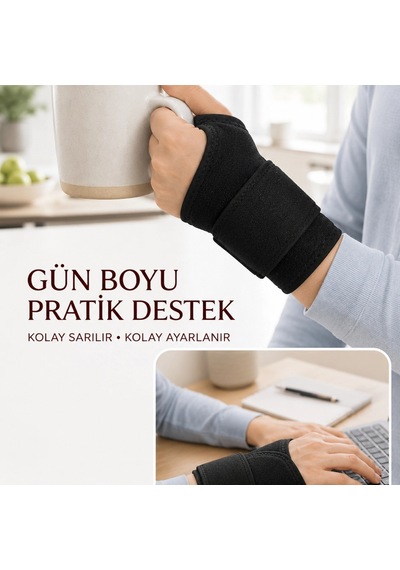 Ayarlanabilir Başparmak Destekli El Bilekliği Cırtlı Bilek Bandajı Spor Ve Günlük Kullanım