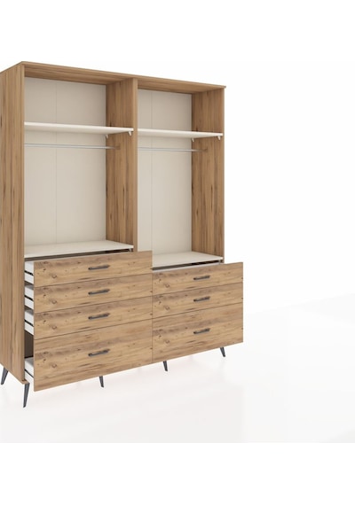 Hyperion Gardrop 4 Raflı 7 Çekmeceli 2 Askılı 176x44x221 Çam-aytaşı/çam Aytaşı/çam Hyperion Gardrop 4 Raflı 7 Çekmeceli 2 Askılı 176x44x221 Çam-aytaşı/çam Aytaşı/çam