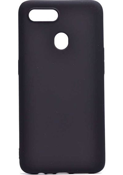 Kilifone - Oppo Uyumlu Ax7 - Kılıf Mat Renkli Esnek Premier Silikon Kapak - Siyah