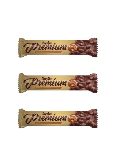 Premium Bademli Çikolata 75 Gr X3