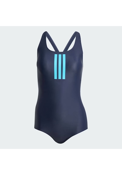 Adidas Padded 3-stripes Closed-back Kadın Mayo Jh3320 Lacivert
