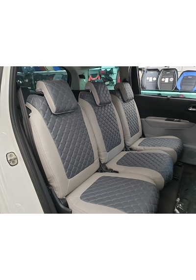 Peugeot 5008 7 Kişilik Araca Özel Deri Oto Koltuk Kılıfı 398665059